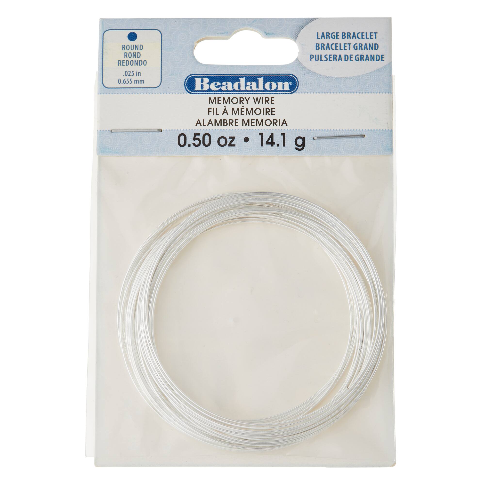 12 Pack: Beadalon® Silver-Plated Large Bracelet Memory Wire